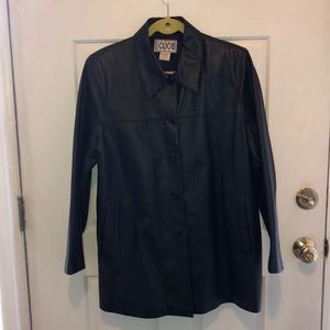 Clio II Black Leather Jacket